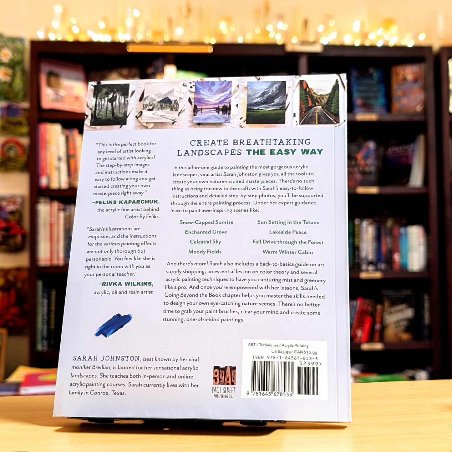 Acrylic Landscapes for Beginners: Your Step-by-Step Guide to Painting Scenic Drives, Misty Forests, Snowy Mountains and More