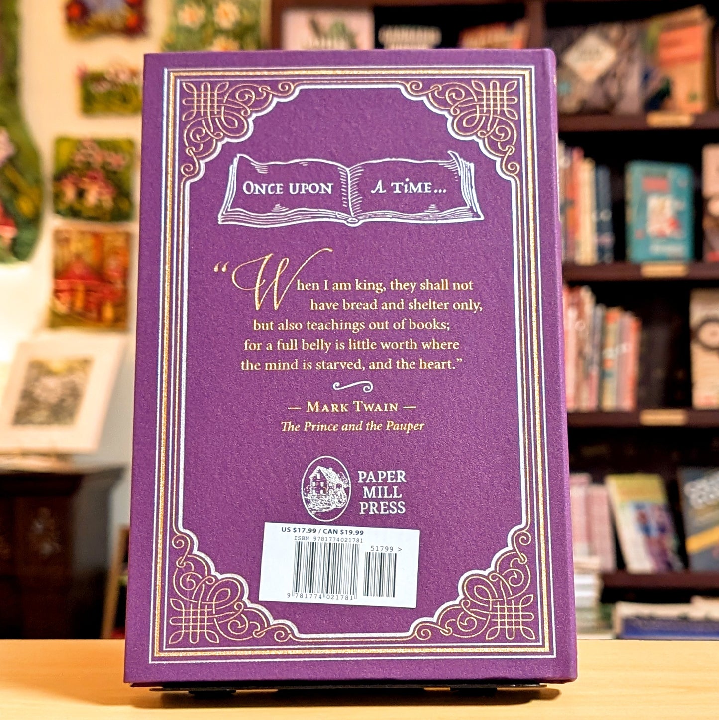 The Prince and the Pauper, Mark Twain Classic Novel, (16th Century London, Children's Literature), Ribbon Page Marker, Perfect for Gifting