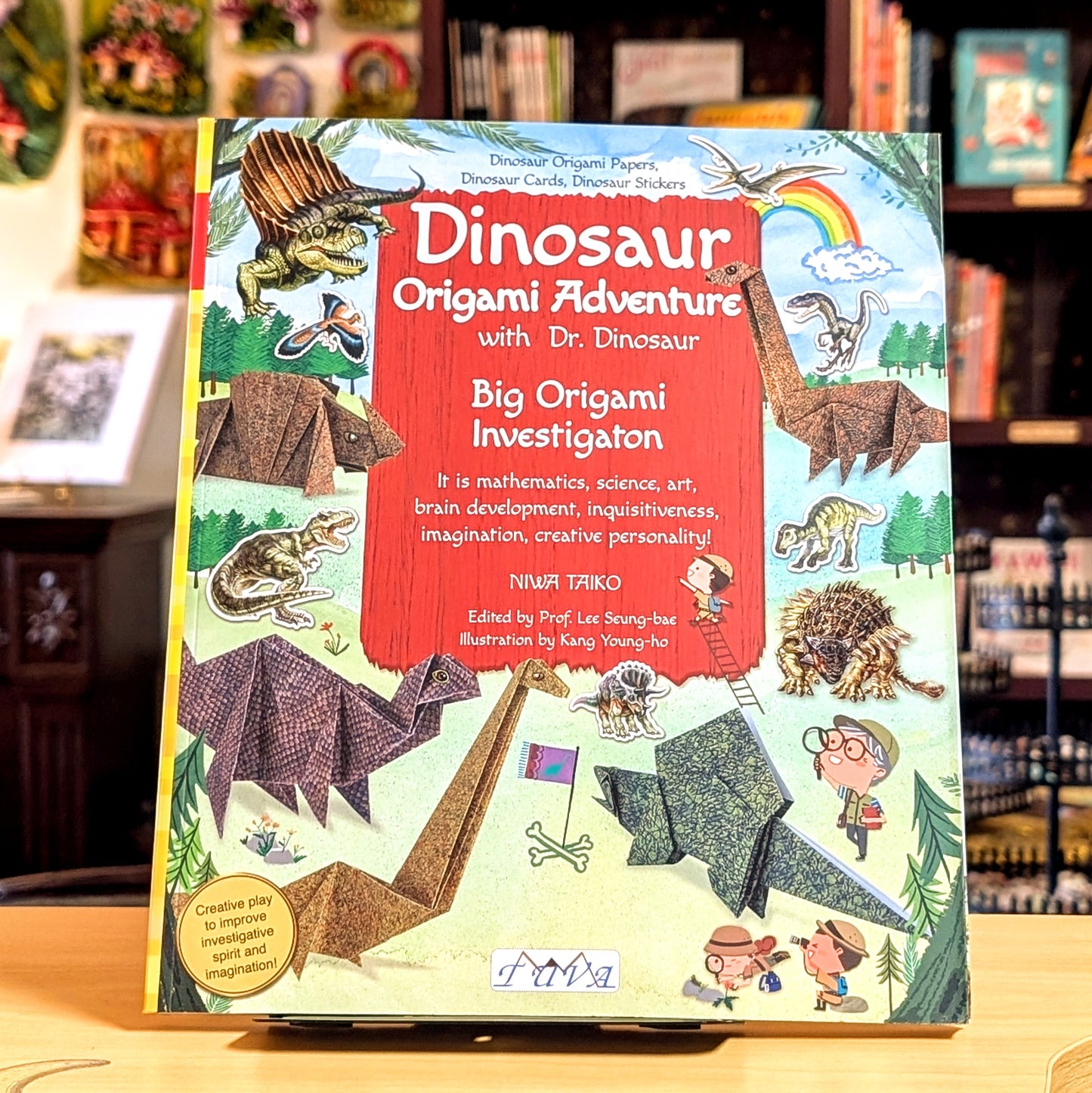 Dinosaur Origami Adventure: Dinosaur Origami Papers, Dinosaur Cards, Dinosaur Stickers