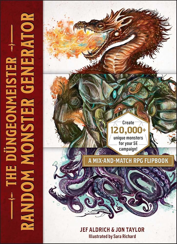 The Düngeonmeister Random Monster Generator: A Mix-and-Match RPG Flipbook (Düngeonmeister Series) cover image
