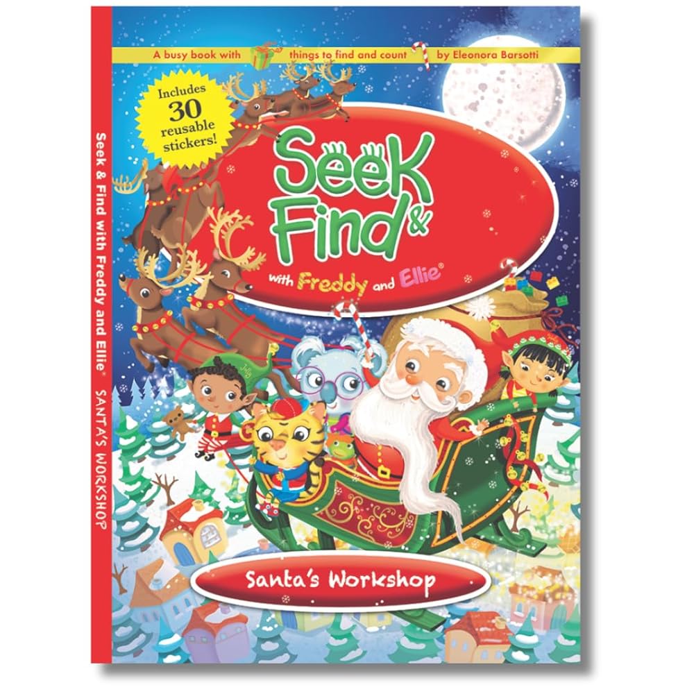 Seek & Find with Freddy and Ellie, Santa's Workshop cover image