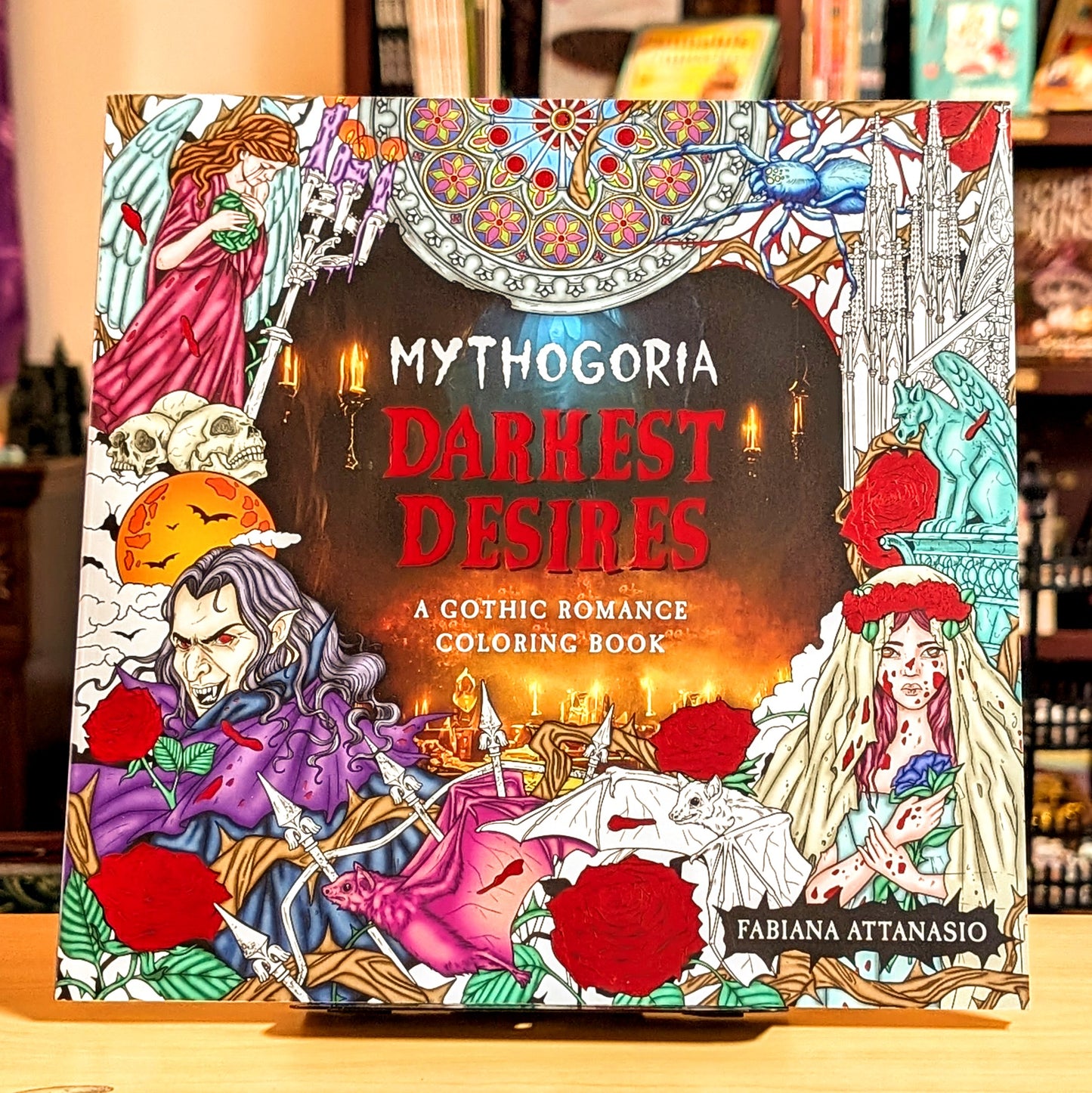 Mythogoria: Darkest Desires: A Gothic Romance Coloring Book