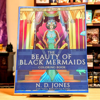 The Beauty of Black Mermaids Coloring Book