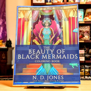 The Beauty of Black Mermaids Coloring Book