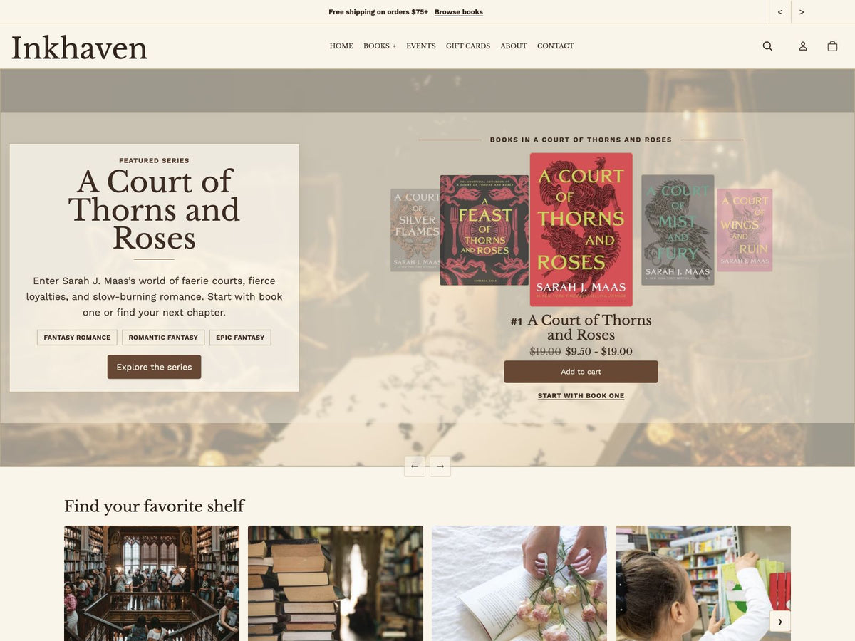 Ink Haven, Our Shopify Theme