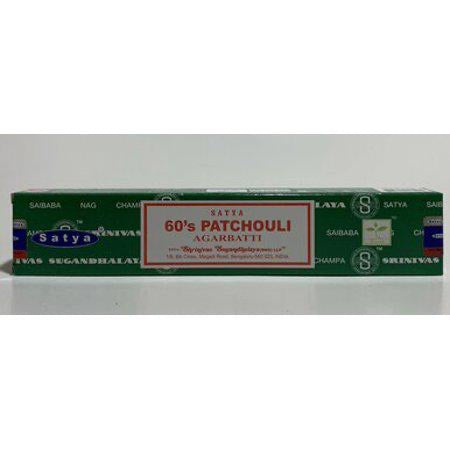 Satya Masala 60S Patchouli Incense Sticks Meditation Agarbatti (12 Pack)