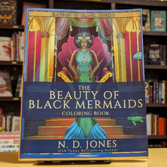 The Beauty of Black Mermaids Coloring Book (Fantasy in Black)