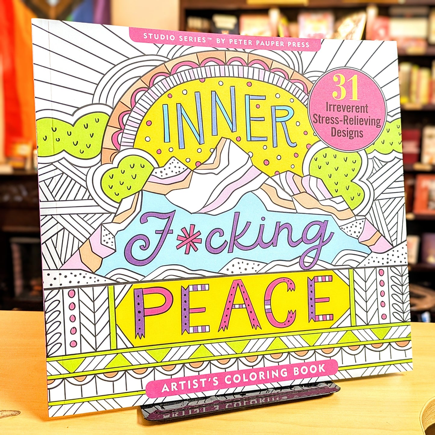 Inner Fucking Peace Adult Coloring Book (31 stress-relieving designs. Micro-perforated pages are easy to remove!)