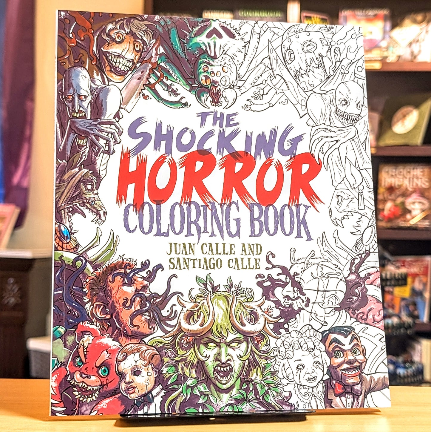 Shocking Horror Coloring Book