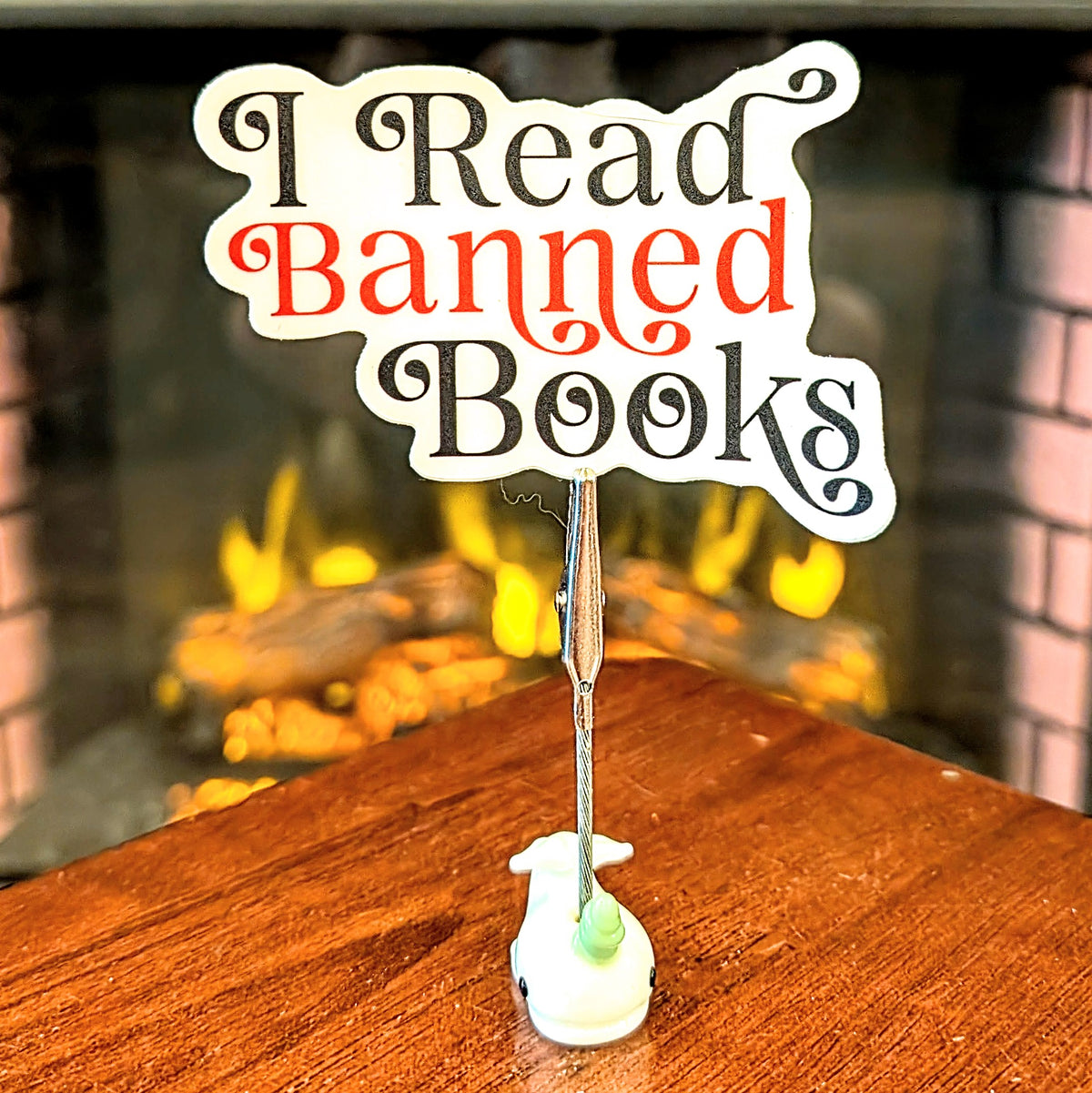 I Read Banned Books Sticker 3"