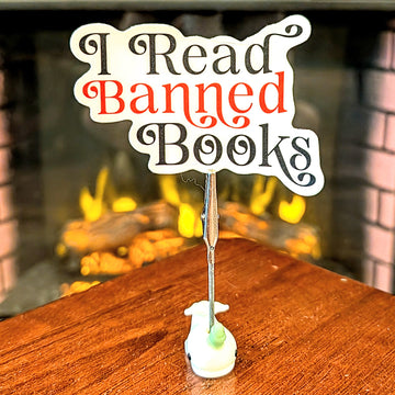 I Read Banned Books Sticker 3"
