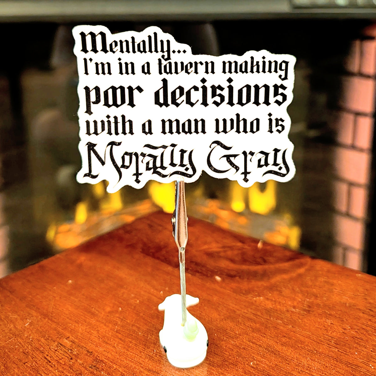 Morally Gray Man Sticker 3"