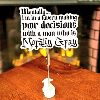 Morally Gray Man Sticker 3"