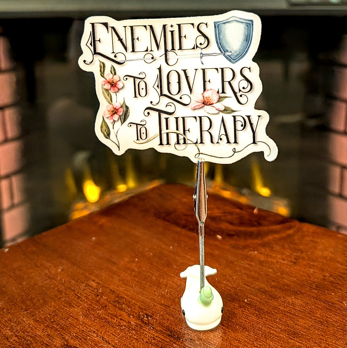 Enemies To Lovers To Therapy Sticker 3"