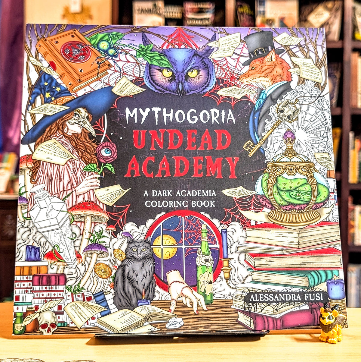 Mythogoria: Undead Academy: A Dark Academia Coloring Book